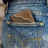 Wrangler RFID Money Clip Wallet Minimalist Slim ID Card Holder Front Pocket Wallet Leather Brown, Gift for Men - 4 of 4