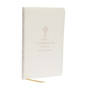 Nabre, New American Bible, Revised Edition, Catholic Bible, First Communion Bible: New Testament, Leathersoft, White - by  Catholic Bible Press - 1 of 1
