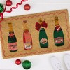 Design Imports Christmas Natural Coir Fiber Doormat, Non-Slip PVC Backing, Champagne - 4 of 4