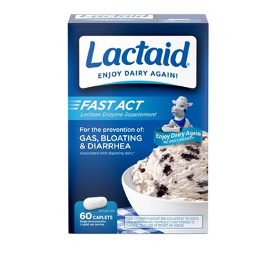 Lactaid Fast Act Lactose Intolerance Caplets - 60pk