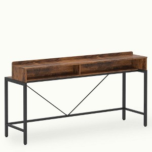 Resenkos Entryway Table, Console Sofa Table,2-Tier Console Table, 70.9" Sofa Hallway Table with Open Shelves Brown - 1 of 1