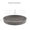 Ecopots Round Recycled Plastic Modern In/Outdoor Planter Flower Pot Saucer - 3 of 3