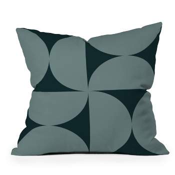 Colour Poems Bold Minimalism Outdoor Throw Pillow Green - Deny Designs
