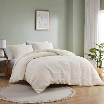 Bee & Willow™ Waffle Grid 3-Piece Full/Queen Duvet Cover Set in Bright  White, Queen - Kroger