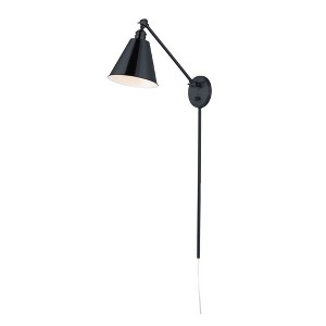 Maxim Lighting Library 1 - Light Wall Light in  Black - 1 of 2