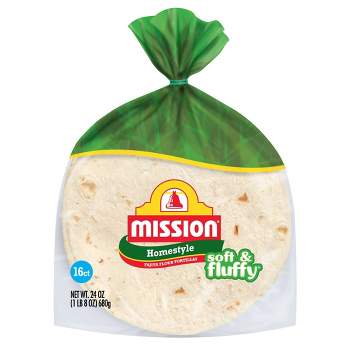 Mission Fajita Size Soft & Fluffy Tortillas - 24oz/16ct