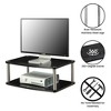 Breighton Home Designs2Go Double Tier Swivel Riser for TV Stand for TVs up to 26" Black : 360-Degree, Small Profile, No Tools Required - image 4 of 4