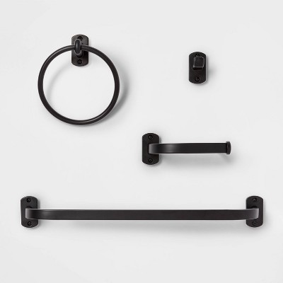 24 Modern Towel Bar Black - Threshold™ : Target