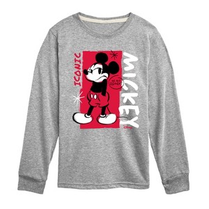Boys' - Disney - Mickey Iconic Long Sleeve Graphic T-Shirt - 1 of 4