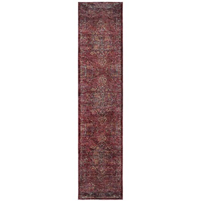 Oriental Weavers Andorra 7135E Red/ Gold Indoor Area Rug - 2'6" x 12'