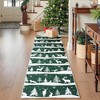Christmas Washable Rug for Home Decor,Indoor Non Slip Carpet,Soft Low Pile Rugs with Xmas Tree Reindeer Snowflake for Entryway,Living Room,Bedroom - 3 of 4