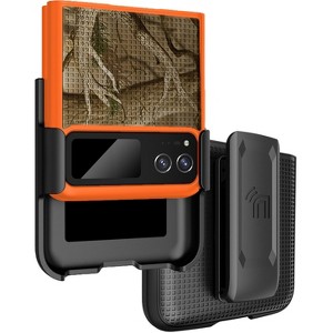 Nakedcellphone Combo for Motorola RAZR 2023 (aka RAZR 40) - Slim Case and Belt Clip Holster - 1 of 4