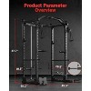 Acekool Multi-Functional Power Cage with Pulley System, 2000LB Capacity, Full Body Squat Rack, Home Gym - 2 of 4