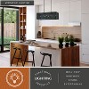 VAXCEL Wicker Park 8L Black Industrial Cage Linear Chandelier Island Pendant Light Fixture - 3 of 4