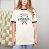 Simply Sage Market Women's Baseball Season Bats Checkered Ringer Tee - 2 of 3