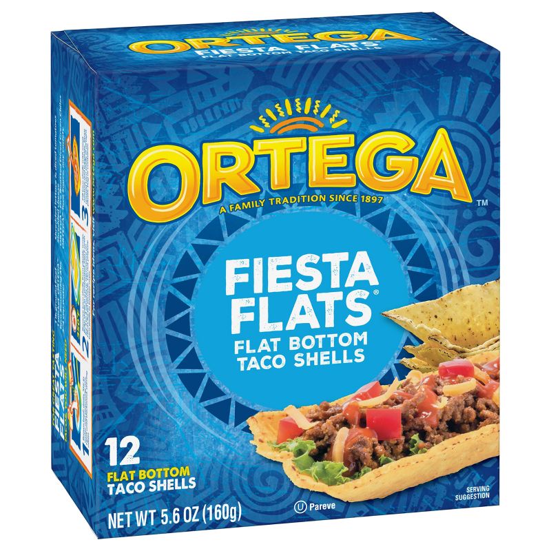 Ortega Fiest Flats Flat Bottom Taco Shells - 6.7oz/12ct, 5 of 9