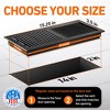 Home Intuition Contemporary Floor Vent Cover 2X14 Inch with Mesh Cover Trap Heat and Air Walkable Metal Floor Vent for HVAC Duct, Matte Black - 4 of 4