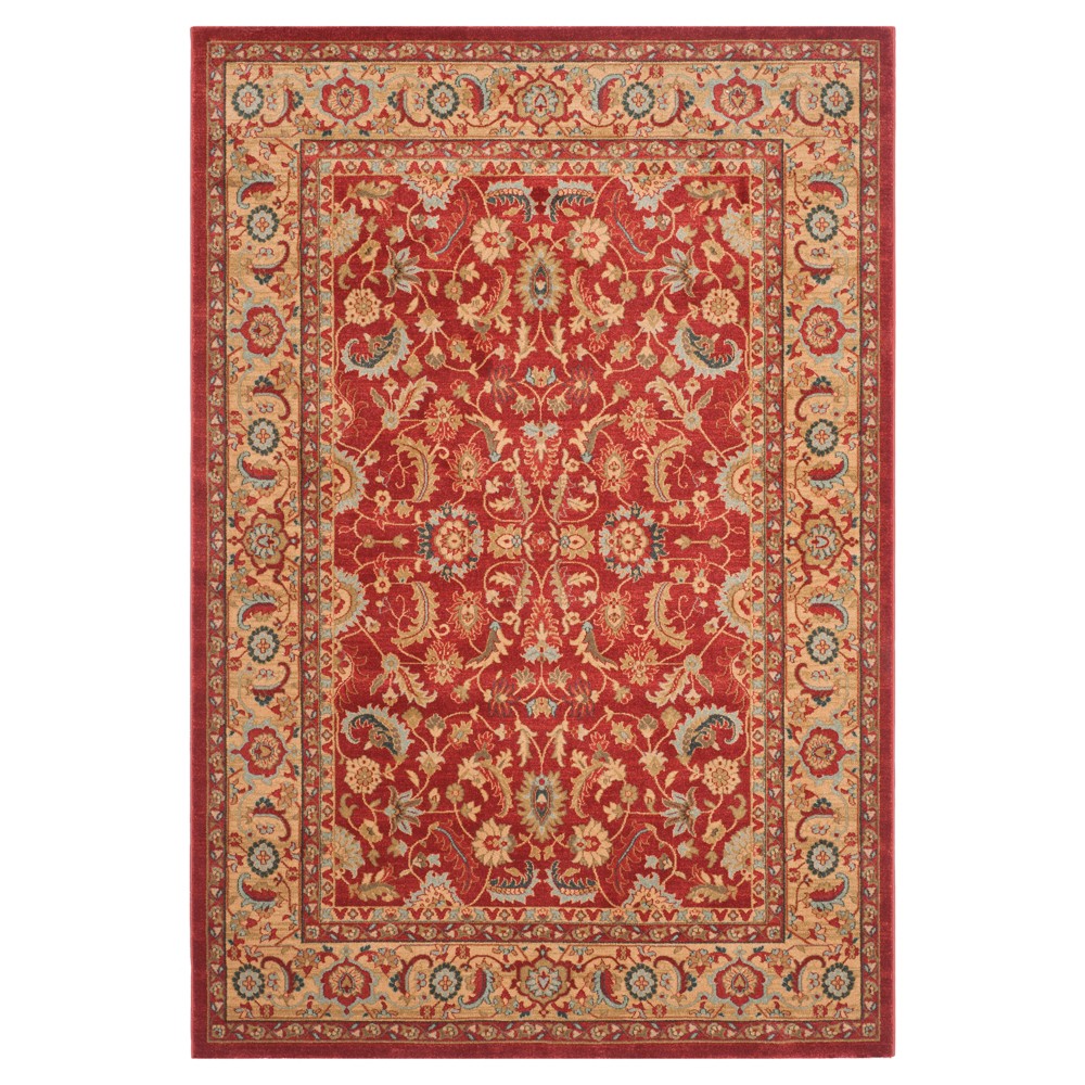 Havyn Area Rug - Red/Natural (6'7inx9'2in) - Safavieh