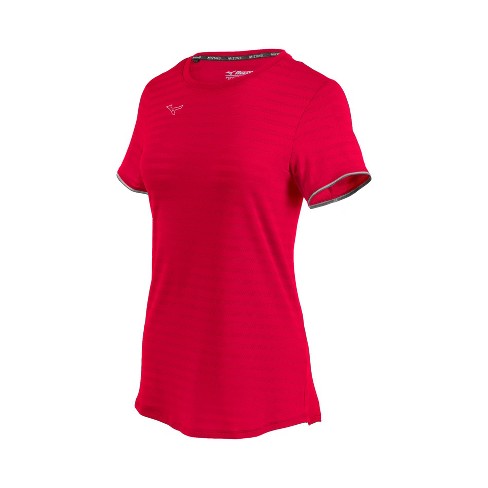 Mizuno Women's Athletic Eco Short Sleeve Tee Womens Size Extra Small In  Color Red (1010)