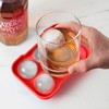 True Sphere Ice Tray, Dishwasher-Safe Silicone Ice Mold, Makes 6 Ice Spheres, Blue - 3 of 4
