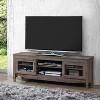 Vynxaria Grey Driftwood TV Stand - Modern Media Console, 53.15" Wide, Holds TVs up to 60" - 3 of 4