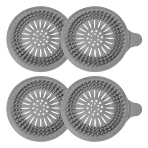 Unique Bargains Round Anti-Slip Bathroom with Suction Cups Drain Protector - 1 of 4