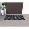 HomeRoots 19" X 39" Black Rubber Outdoor Door Mat - 2 of 4
