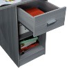 NicBex Home Office Desk 41" L Morden Writing Desk with 1 Drawer, 2 Open Storage Shelves, Wooden Desktop and Legs for Study and Work - 3 of 4