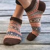 Warm Woolen Block Knitting Ankle Socks - Women's Sizes, Adult Medium from the Sock Panda - 3 of 3