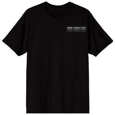 Five Nights At Freddy’s Security Freddy Badge Adult Black Crew Neck Short Sleeve T-shirt