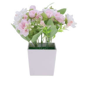 Unique Bargains Artificial Plants Spring Flower Plastic 2.95"x2.95"x7.87" 1 Pc - 1 of 4