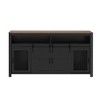 KWPZQEB Farmhouse Buffet Cabinet, Sideboard with Sliding Barn Door & Mesh Panels, Coffee Bar Storage Cabinet with Open Storage for Kitchen,Dining Room - 4 of 4