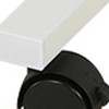 HomeRoots Adjustable White Wood and Stainless Steel Rolling Standing Desk - 4 of 4