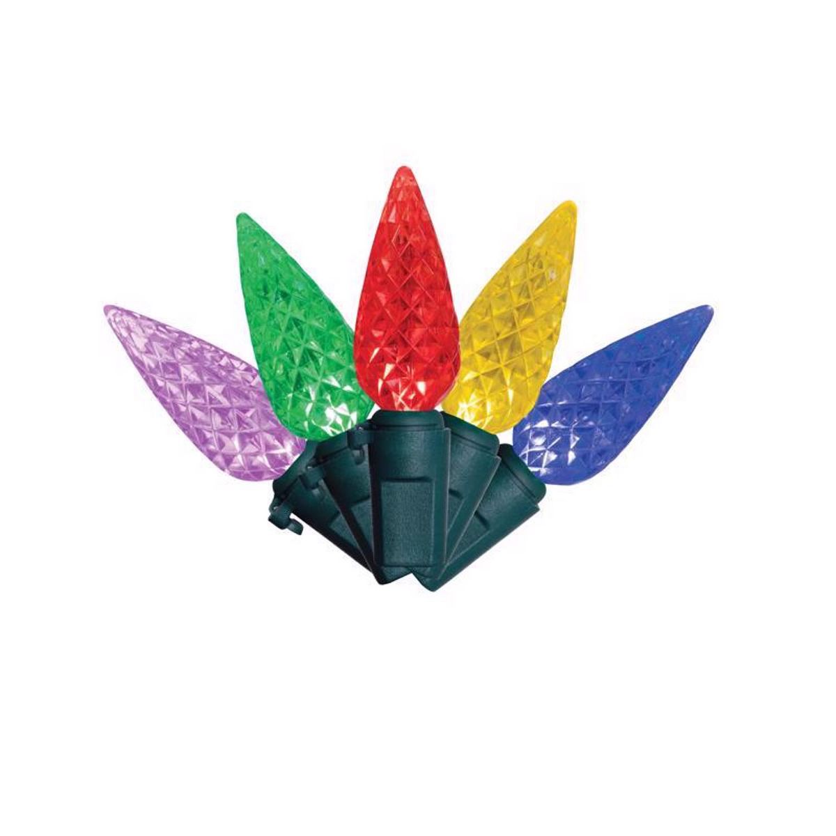 Celebrations Classic LED C6 Multicolored 100 ct String Christmas Lights 297 ft.