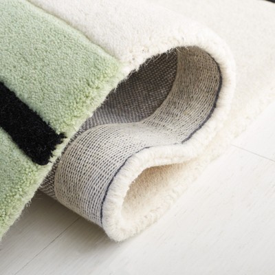 Rodeo Drive Black and Green Hand-Tufted Wool Area Rug