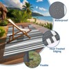 Outdoor Rug Waterproof Mat Outside Rugs for Patio Camping Balcony Modern Strip Plastic Straw Rug - 3 of 4
