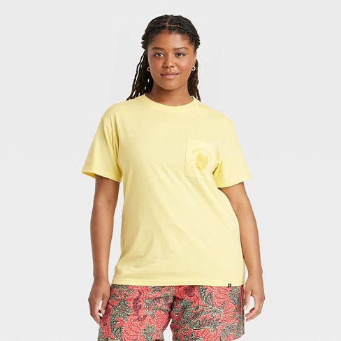 Houston White Adult Short Waterbased Screen Print & Rubber Print T- shirt - Yellow Xxs/xs : Target