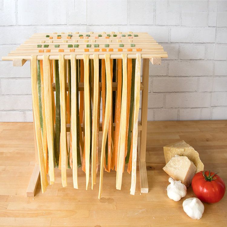 Pasta Drying Rack by Cucina Pro- All Natural Wood Construction Stander ...