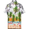 HAPPY BAY Mens Hawaiian Short Sleeve Button Down Shirt Men's Vacation Shirts Summer Beach Casual Tropical Shirts for Men Funny - 2 of 3