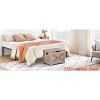 Entryway 23.6"/39" Storage Bench, Retro Wooden Storage Chest with 2 Safety Hinges, Loads 300 lb, Storage Ottoman Bench - 3 of 4