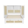 TIRAMISUBEST Twin Size Storage Bed with Lockers, Drawer & Shelf, Multi-functional Platform Bed Frame with Rattan - 4 of 4