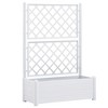 vidaXL Garden Planter White Polypropylene Large UV-resistant materials - 2 of 4