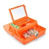 Caboodles Makeup Bag Orange Sparkle Showgirl On-The-Go Girl - 4 of 4