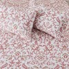 Winter Floral Brushed Microfiber Sheet Set - Great Bay Home - 3 of 4