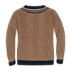Hope & Henry Boys'  Long Sleeve V-Neck Intarsia Cricket Sweater, Infant - 3 of 4