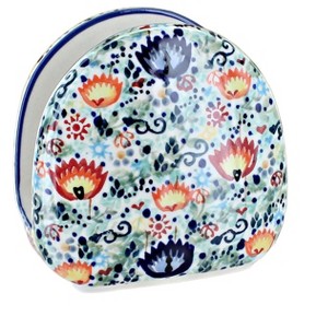 Blue Rose Polish Pottery S130 Manufaktura Napkin Holder - 1 of 1