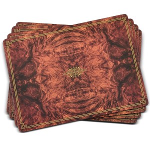 Pimpernel Walnut Burlap Placemats Set of 4 - 15.7 x 11.7 Inch - 1 of 4