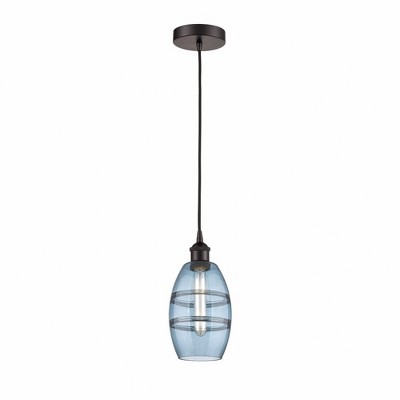 Vaz - 1 Light Cord Hung Mini Pendant In Industrial Style-8.13 Inches Tall and 5.88 Inches Wide