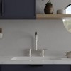 Modern two handle 2 hole bridge kitchen faucet with 360 degree swivel spout sink faucet - 3 of 4