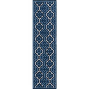 Courtyard Brookstone CY7938 UV & Stain Resistant Non-Shedding Power Loomed Indoor/Outdoor Rugs - Safavieh - 1 of 4